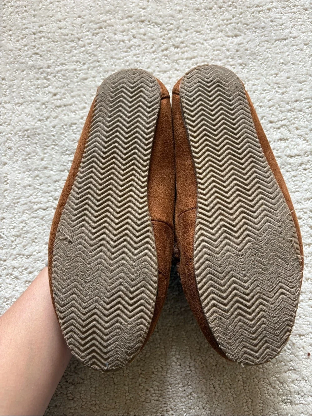 Polo Ralph Lauren Dezi V Bear Suede Moccasin Slippers Men's Size 7